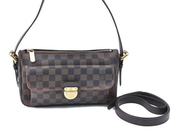 Auth Louis Vuitton Damier Ravello GM Shoulder Cross Body Bag N60006 LV 3819D