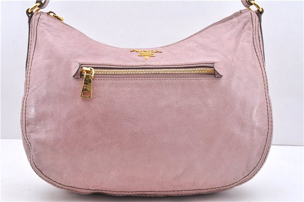 Authentic PRADA Vintage Leather Nappa Shoulder Hand Bag Pink 3821E