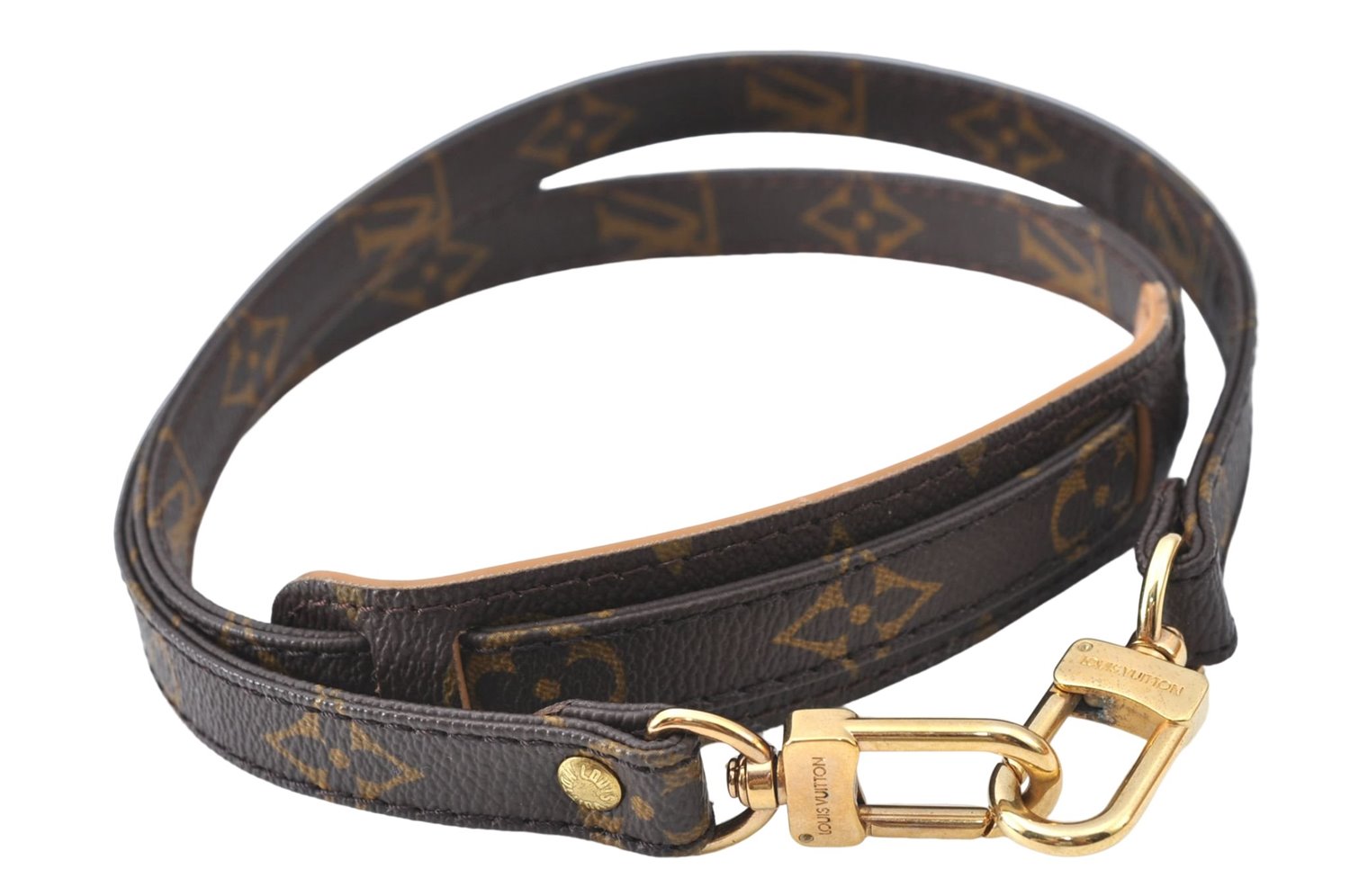 Authentic Louis Vuitton Monogram Brown Shoulder Strap 38.4