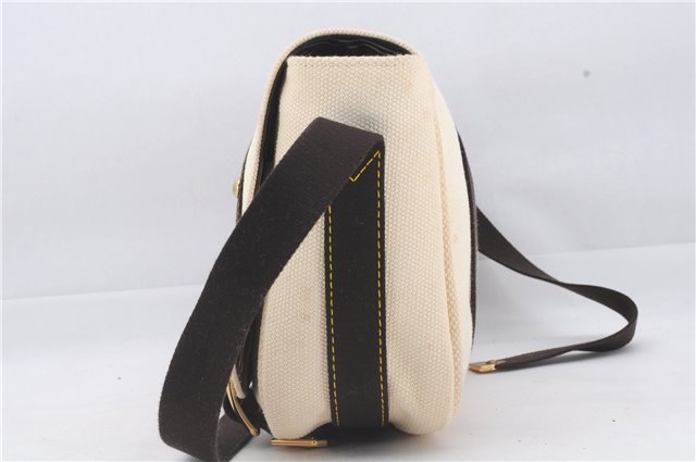 Auth Louis Vuitton Antigua Buzas PM Shoulder Cross Bag Ivory M40042 LV 3824D