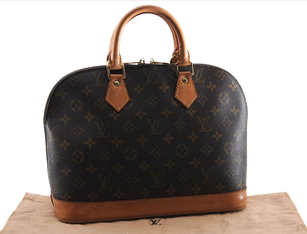 Authentic Louis Vuitton Monogram Alma Hand Bag Purse M51130 LV 3830E