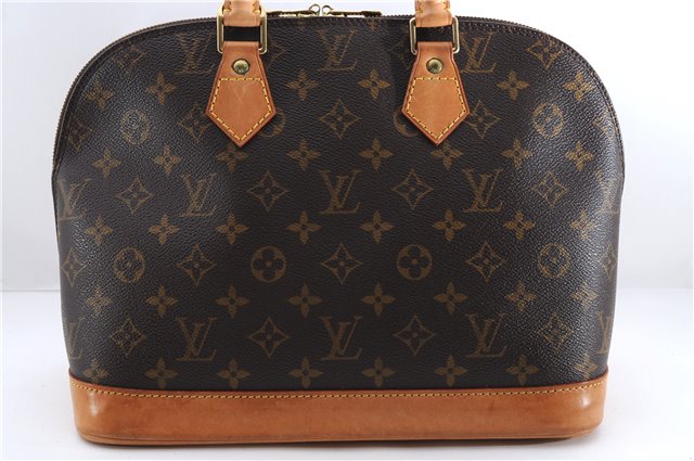 Authentic Louis Vuitton Monogram Alma Hand Bag Purse M51130 LV 3830E