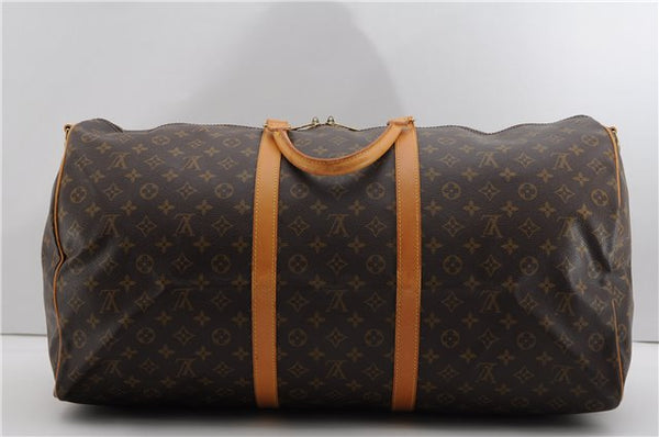 Authentic Louis Vuitton Monogram Keepall Bandouliere 60 M41412 Boston Bag 3830F