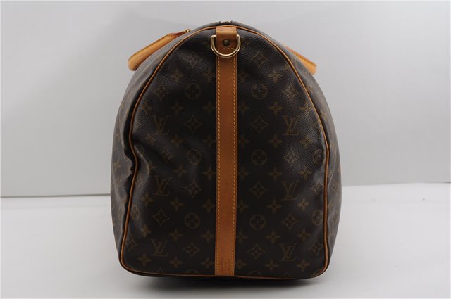 Authentic Louis Vuitton Monogram Keepall Bandouliere 60 M41412 Boston Bag 3830F