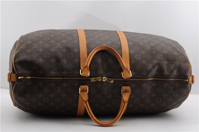 Authentic Louis Vuitton Monogram Keepall Bandouliere 60 M41412 Boston Bag 3830F