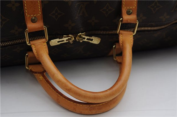 Authentic Louis Vuitton Monogram Keepall Bandouliere 60 M41412 Boston Bag 3830F