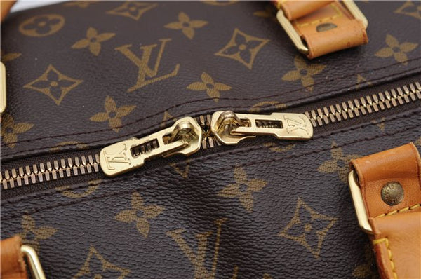 Authentic Louis Vuitton Monogram Keepall Bandouliere 60 M41412 Boston Bag 3830F