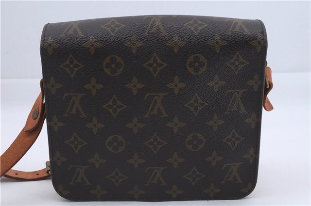 Auth Louis Vuitton Monogram Cartouchiere MM Shoulder Cross Bag M51253 LV 3832D