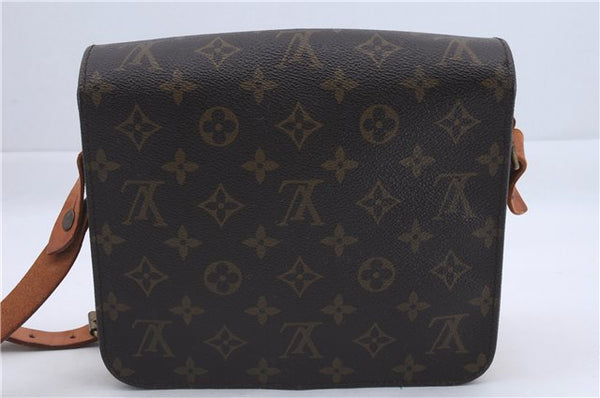 Auth Louis Vuitton Monogram Cartouchiere MM Shoulder Cross Bag M51253 LV 3832D