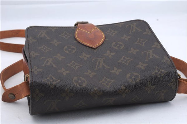 Auth Louis Vuitton Monogram Cartouchiere MM Shoulder Cross Bag M51253 LV 3832D