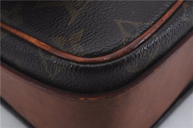 Auth Louis Vuitton Monogram Cartouchiere MM Shoulder Cross Bag M51253 LV 3832D