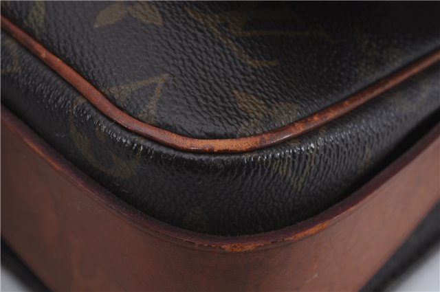 Auth Louis Vuitton Monogram Cartouchiere MM Shoulder Cross Bag M51253 LV 3832D