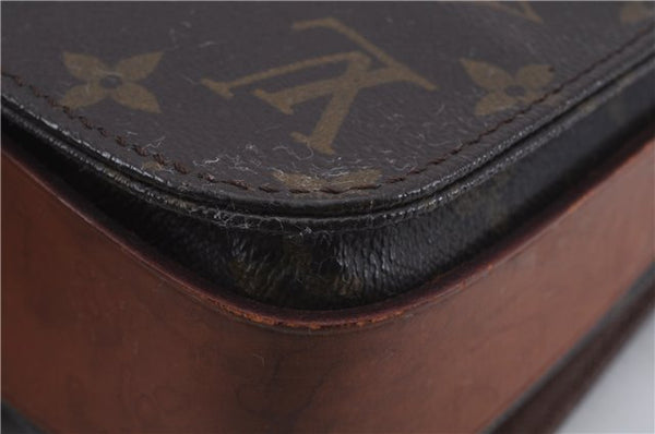 Auth Louis Vuitton Monogram Cartouchiere MM Shoulder Cross Bag M51253 LV 3832D