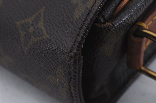 Auth Louis Vuitton Monogram Cartouchiere MM Shoulder Cross Bag M51253 LV 3832D