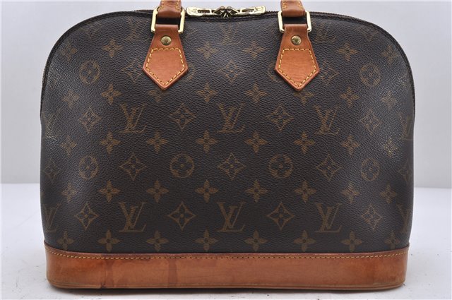 Authentic Louis Vuitton Monogram Alma Hand Bag Purse M51130 LV 3835D