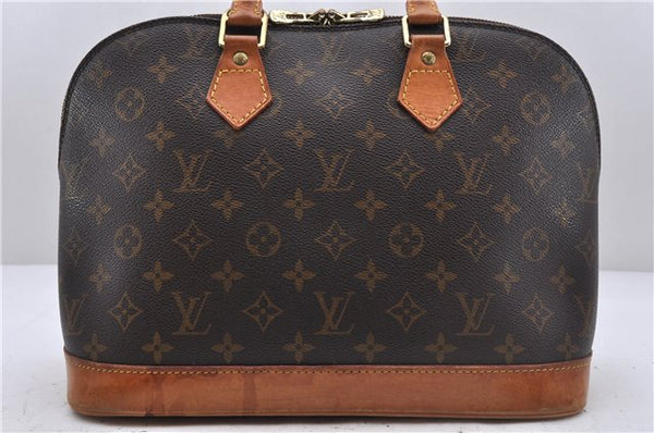 Authentic Louis Vuitton Monogram Alma Hand Bag Purse M51130 LV 3835D