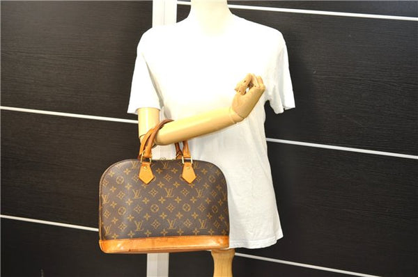 Authentic Louis Vuitton Monogram Alma Hand Bag Purse M51130 LV 3835D