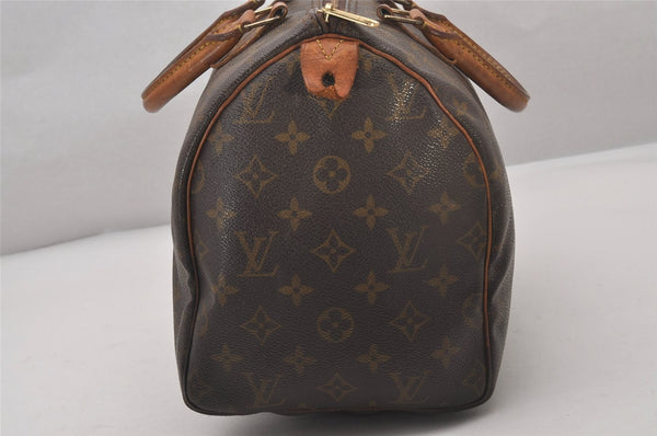 Authentic Louis Vuitton Monogram Speedy 30 Hand Boston Bag M41526 LV 3835I