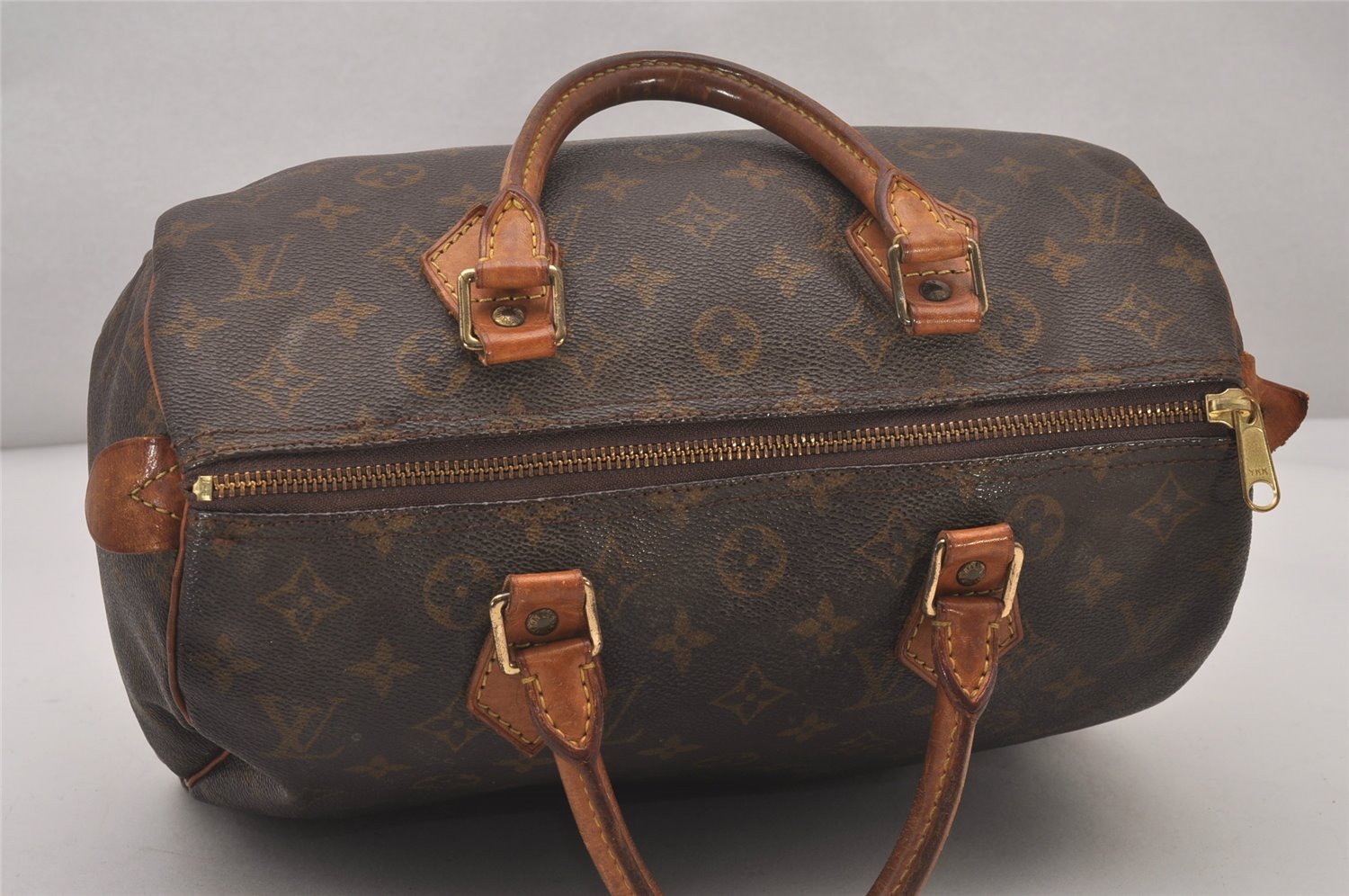 Authentic Louis Vuitton Monogram Speedy 30 Hand Boston Bag M41526 LV 3835I