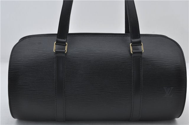 Authentic Louis Vuitton Epi Soufflot Hand Bag Black M52222 LV 3836E