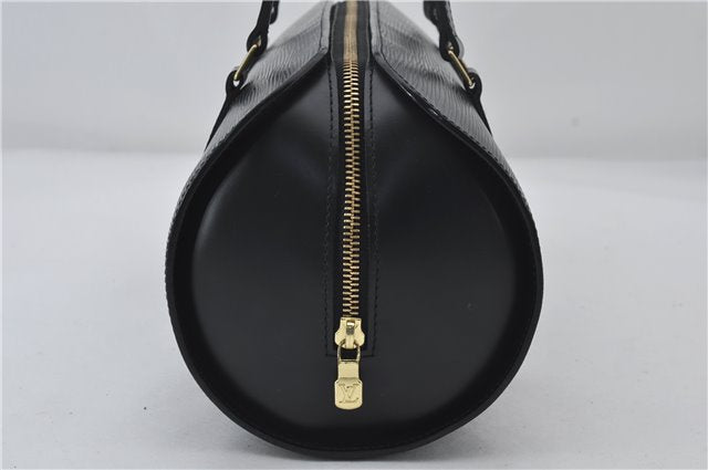 Authentic Louis Vuitton Epi Soufflot Hand Bag Black M52222 LV 3836E