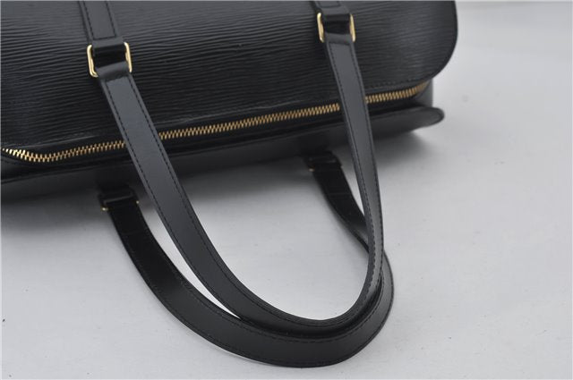 Authentic Louis Vuitton Epi Soufflot Hand Bag Black M52222 LV 3836E