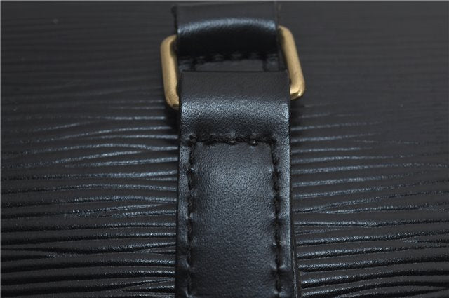 Authentic Louis Vuitton Epi Soufflot Hand Bag Black M52222 LV 3836E