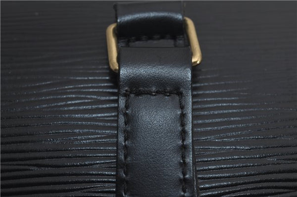 Authentic Louis Vuitton Epi Soufflot Hand Bag Black M52222 LV 3836E