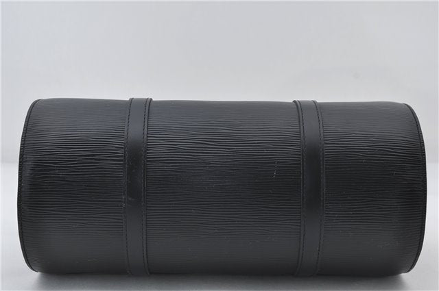 Authentic Louis Vuitton Epi Soufflot Hand Bag Black M52222 LV 3836E