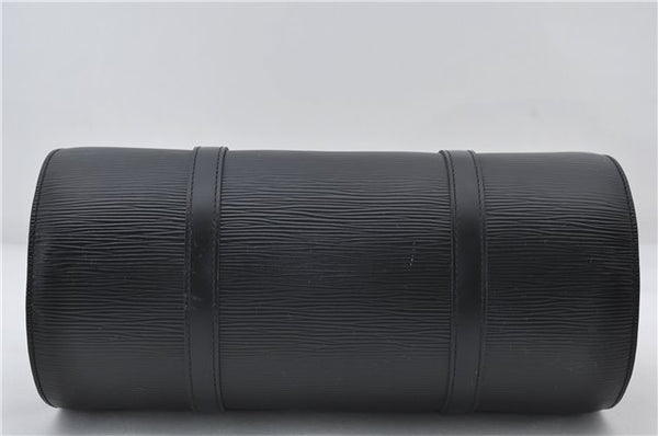 Authentic Louis Vuitton Epi Soufflot Hand Bag Black M52222 LV 3836E