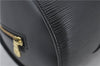 Authentic Louis Vuitton Epi Soufflot Hand Bag Black M52222 LV 3836E