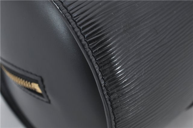 Authentic Louis Vuitton Epi Soufflot Hand Bag Black M52222 LV 3836E