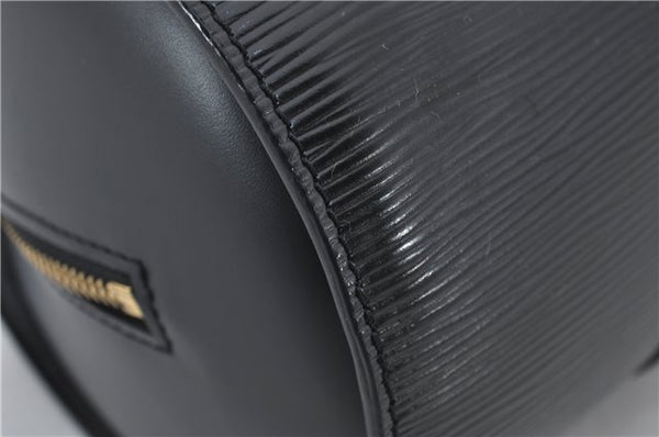 Authentic Louis Vuitton Epi Soufflot Hand Bag Black M52222 LV 3836E