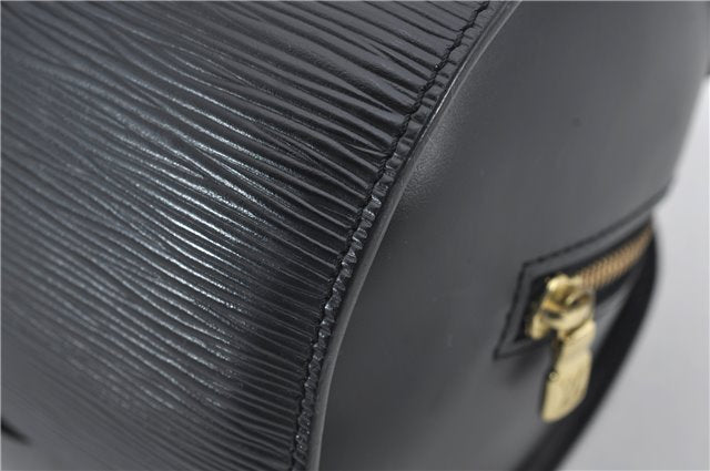 Authentic Louis Vuitton Epi Soufflot Hand Bag Black M52222 LV 3836E
