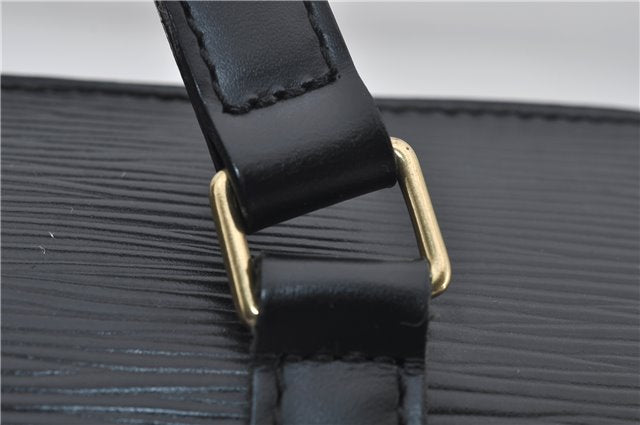 Authentic Louis Vuitton Epi Soufflot Hand Bag Black M52222 LV 3836E