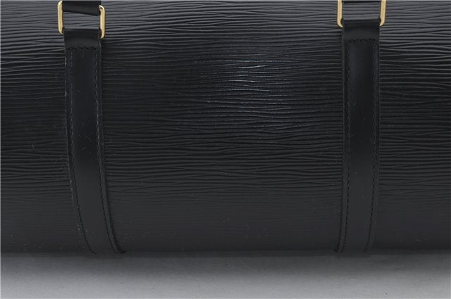 Authentic Louis Vuitton Epi Soufflot Hand Bag Black M52222 LV 3836E