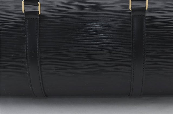 Authentic Louis Vuitton Epi Soufflot Hand Bag Black M52222 LV 3836E