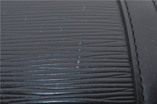 Authentic Louis Vuitton Epi Soufflot Hand Bag Black M52222 LV 3836E