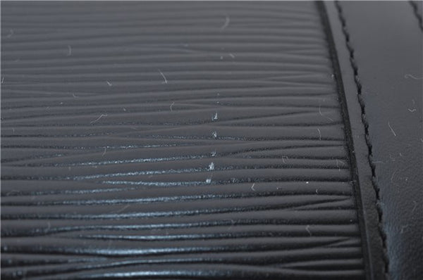 Authentic Louis Vuitton Epi Soufflot Hand Bag Black M52222 LV 3836E