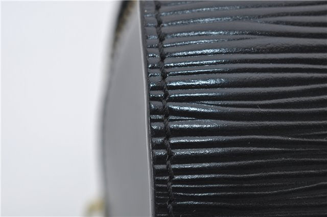 Authentic Louis Vuitton Epi Soufflot Hand Bag Black M52222 LV 3836E