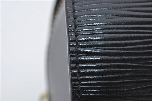 Authentic Louis Vuitton Epi Soufflot Hand Bag Black M52222 LV 3836E