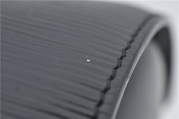 Authentic Louis Vuitton Epi Soufflot Hand Bag Black M52222 LV 3836E