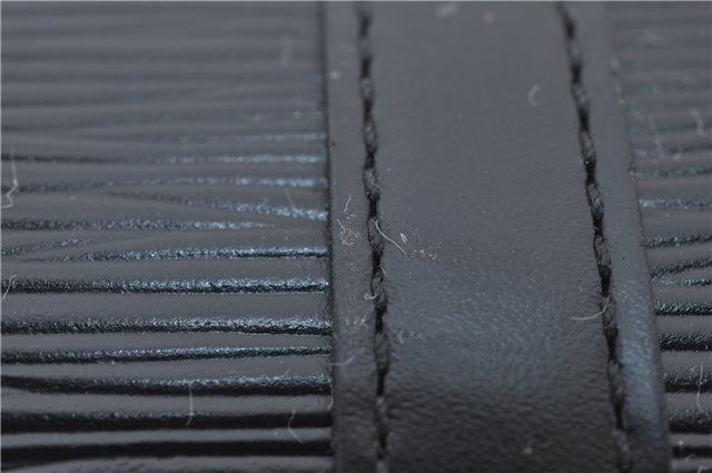 Authentic Louis Vuitton Epi Soufflot Hand Bag Black M52222 LV 3836E