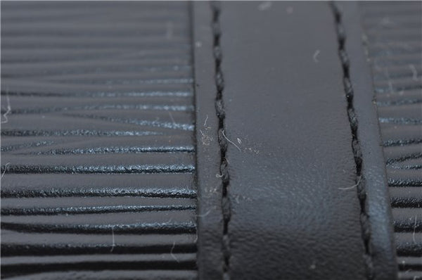 Authentic Louis Vuitton Epi Soufflot Hand Bag Black M52222 LV 3836E