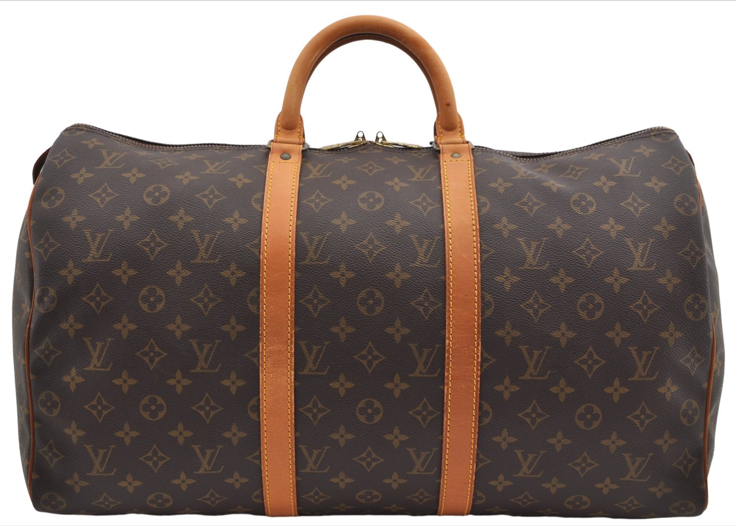 Authentic Louis Vuitton Monogram Keepall 50 Travel Boston Bag M41426 LV 3838E