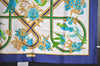 Authentic HERMES Carre 90 Scarf "Caraibes" Silk Blue 3838I