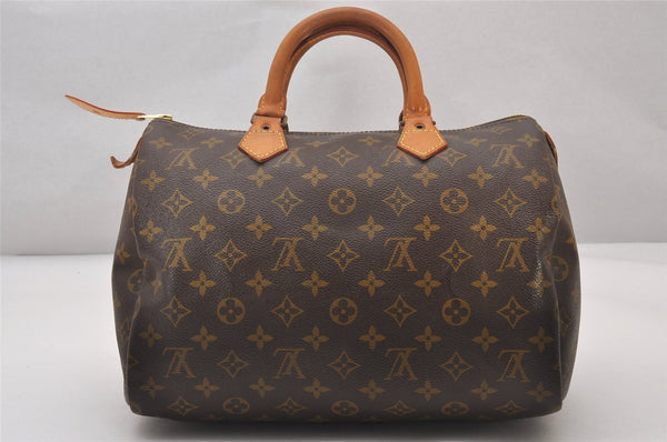 Authentic Louis Vuitton Monogram Speedy 30 Hand Boston Bag Old Model LV 3840I