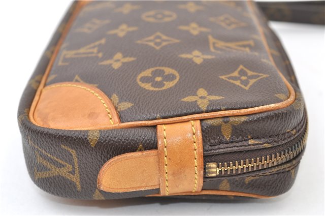 Authentic Louis Vuitton Monogram Marly Dragonne PM M51827 Clutch Hand Bag 3841F
