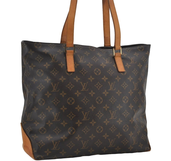 Authentic Louis Vuitton Monogram Cabas Mezzo Shoulder Tote Bag M51151 LV 3844E