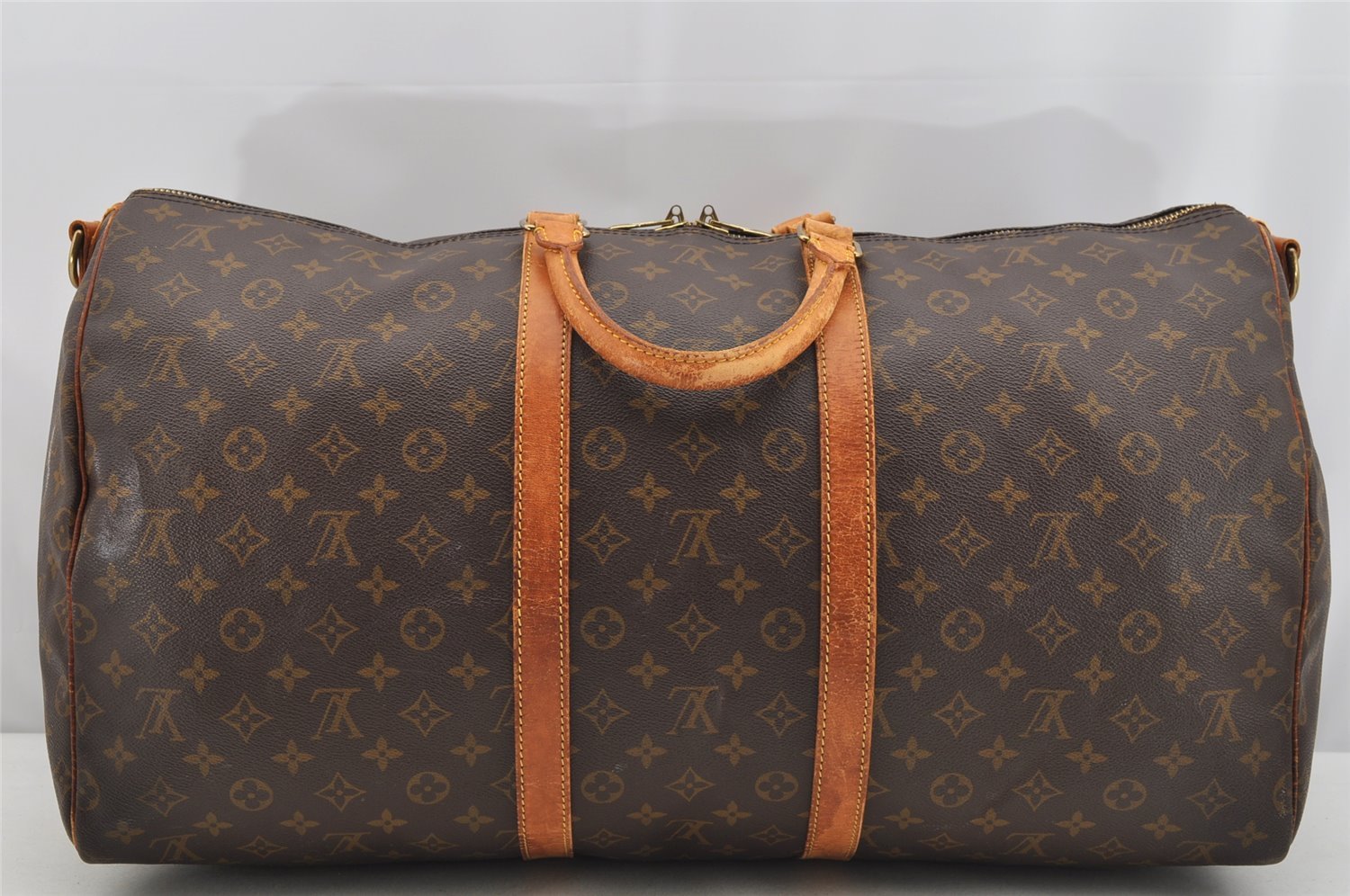 Authentic Louis Vuitton Monogram Keepall Bandouliere 55 M41414 Boston Bag 3845I